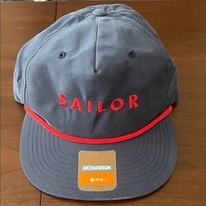 Navy and Red Men's Hat